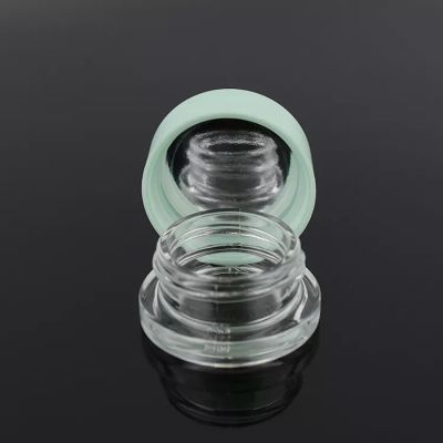 5g Green Small Child Proof Concentrate Glass Jars with Lid