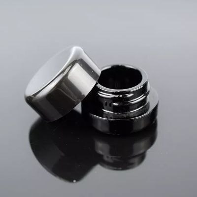 In Stock Cr White Lid Sauce Crumble No Neck 5ml 7ml 9ml Glass Concentrate Containers W/ Child Resistant Caps