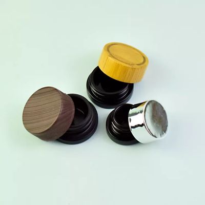 Popular Packaging 5ML 9ml Black Materials Child Proof Glass Jar with Black Lids, Market Short Supply October 2022