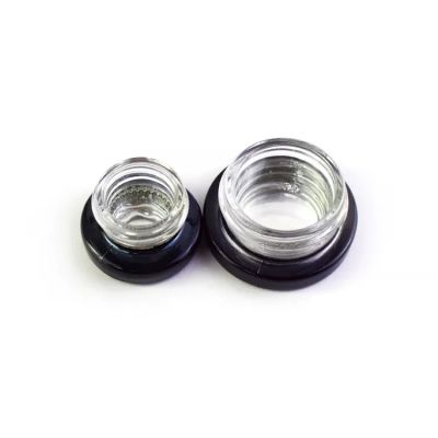 5g 7g 9g Premium Air Tight Electroplate Empty Glass cosmetic Cream Jars Oil Concentrate Glass Container