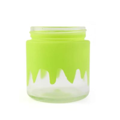 Custom Logo New Design Child Resistant 2oz 3oz 4oz 5oz Glass Storage Container Jar with Airtight Smell Proof Lid