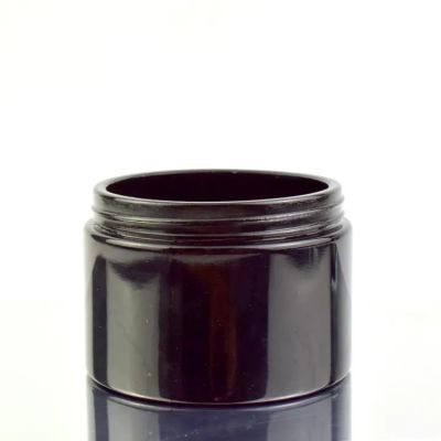 Smell Proof 1oz 2oz 3oz 4oz Empty Clear White Black Wide Mouth Childproof Container Child Resistant Glass Jar