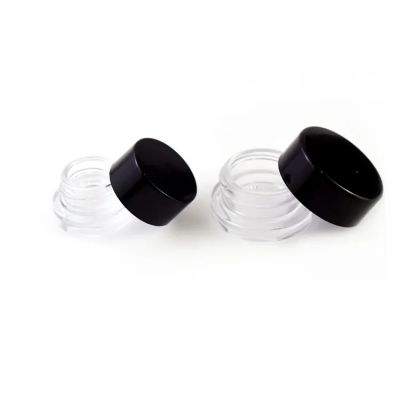 Custom Manufacturing 5ml 1 Gram Concentrate Packaging Clear Black White Child Resistant Glass Jar With CR Lids Custom Logo