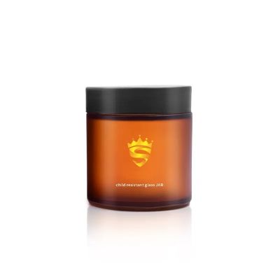 1oz 2oz 3oz 4oz 5oz 8oz 10oz 12oz 18oz Glass jar with child resistant cap lid glass bottle child proof jar child proof container
