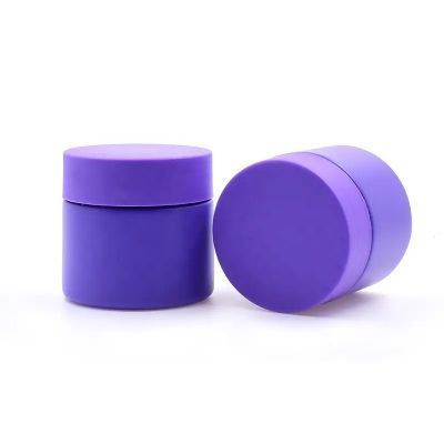 to open push down & turn close tightly Child resistant hemp glass jar custom 2oz 3oz 4oz wide mouth childproof jar