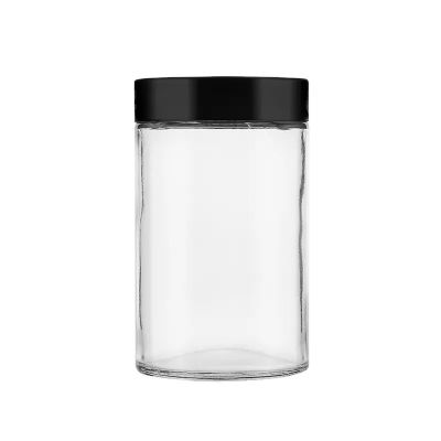 Best sales 500ml airtight container child proof glass jar with child resistant cap