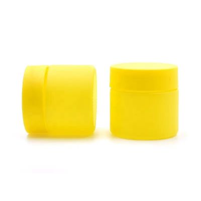 3oz 4oz round glass color coating jars painted jars custom logo hemp container jars with child resistant lids