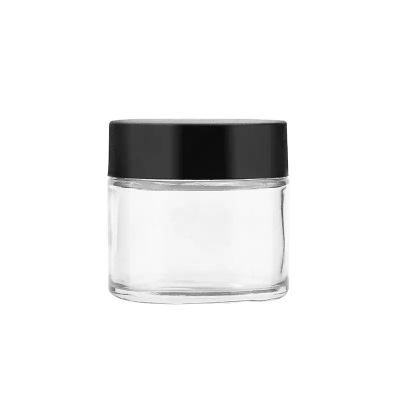 manufacture 100ml wide mouth round clear childproof glass packaging for flower