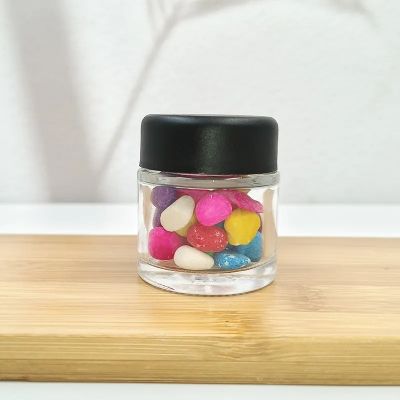 30ml child resistant jar with matte black lid