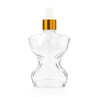 Hot sale water-tight 30ml clear glass bottle glass essential oil dropper bottle