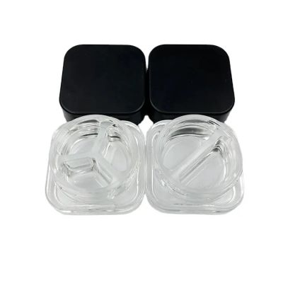 New design 7ml 9ml Glass Concentrate Jars with block