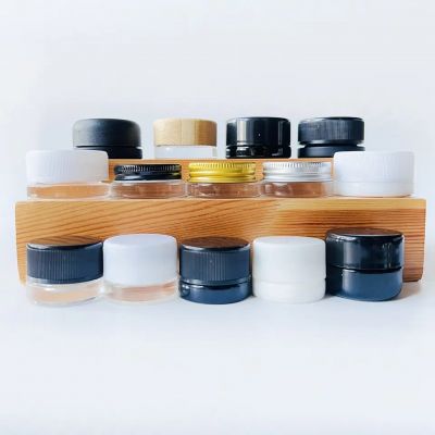Glass jar supplier sales 1 3 5 7 9 gram Luxury mini Concentrate Jar