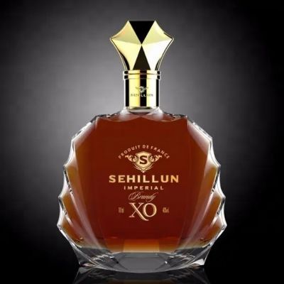 wholesale empty crystal liquor glass bottles for whisky, brandy, vodka, tequila, rum