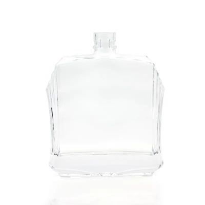 glass bottles supplier 750ml empty liquor bottles sale hot vodka brandy frosted wine glass bottles