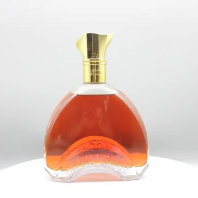 spirit round glass bottle 50 cl 70 cl glass liquor bottle with cork spirit bottle manufacturer