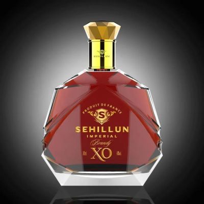 glass bottle manufacturers with cork luxury 700ml 750ml liquor spirit wine whisky brandy bottle