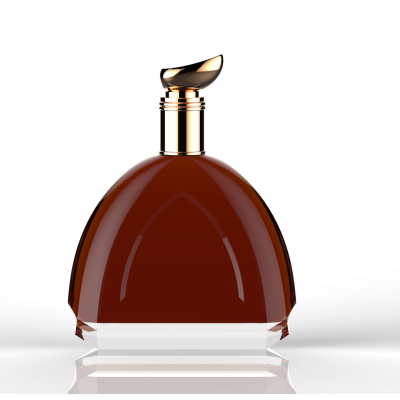 wholesale empty crystal liquor glass bottles whisky brandy vodka tequila rum glass bottles