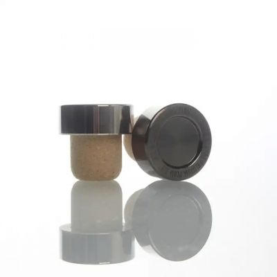 zamac liquor glass bottle cap zinc alloy metal perfume bottle lid metal cap with cork