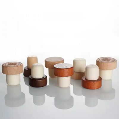 custom bar top spirits liquor gin rum tequila bottle t shape synthetic cork bottle stopper