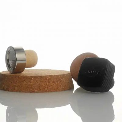 Custom wood bottle cap oil plug polymer cap wine cork wood cap synthetic corks for wine bottles reusable wine corks