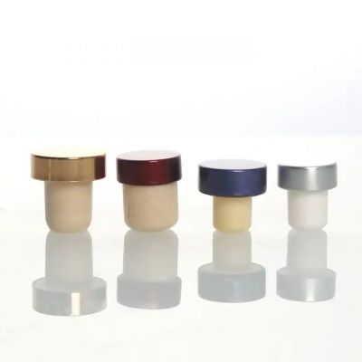 Customized Size Aluminium Cap Synthetic Cork/Aroma diffuser Cork/Wine Bottle Stopper