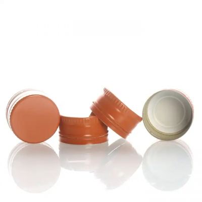 28*18mm thread caps Pilfer Proof lids aluminium screw ropp caps