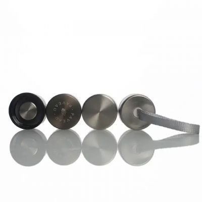Laser engraving logo customized size 40mm juice water beverage liquor 304 stainless steel cap for glass bottle