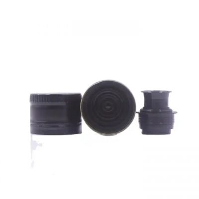 31.5*24mm customized pop up aluminum plastic olive oil glass bottle with ROPP cap