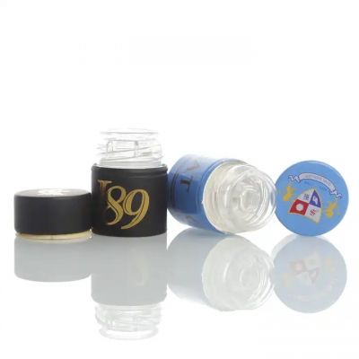 Factory Price 33*47 mm aluminum plastic non refillable closure liquor vodka plastic glass bottle Screw caps