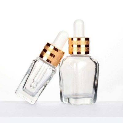 Sale 10 ml 20ml Clear Glass Serum Essential Oil Dropper Bottle with Eye Dropper