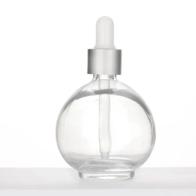 Wholesale 75ml Round Ball Glass Serum Dropper Bottle for Essential Oil