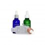 1 oz dropper glass cosmetic pipette bottle 30ml round matte clear amber serum bottles with rose gold screw lid