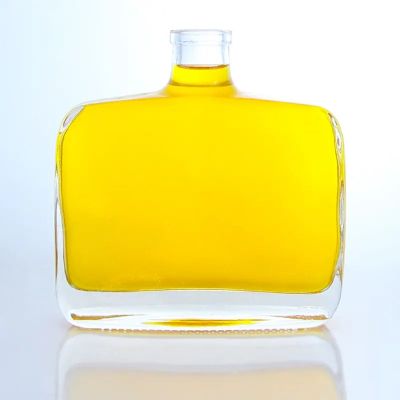 Hot selling clear price 500ml 600ml 750ml vodka whisky transparent glass bottles