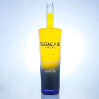 Wholesale best price 750ml Black bottle Matte frost body Glass Wine bottles