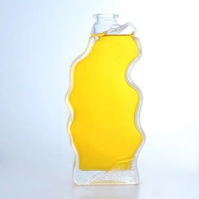 Super ordinary flint novelty liquor custom alcohol bottles irregularity shape perfume bottles