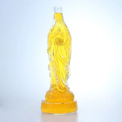 custom-made slim 500ml Madonna shape whisky perfume glass bottles welcomed by foreigners