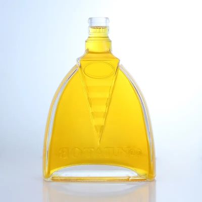 chinese factory iso 100ml 500ml vodka whiskey liquor glass bottle 