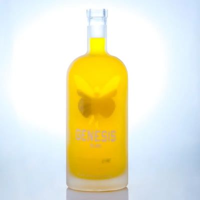 Guaranteed quality 700ml 750ml frosted vodka glass bottle with screw cap