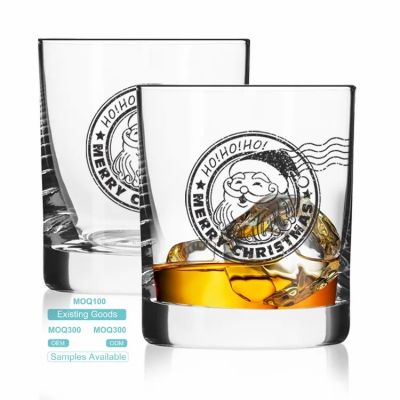 Low Moq Custom Logo Whiskey Drinking Glasses Custom Clear Lead Free Whiskey Crystal Wine Glass Cup