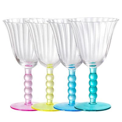Glass Cup Wine Glasses Hand Blown Glass Sales Excellent Reusable Top Tropical Western Sport popular Wine Globlet set