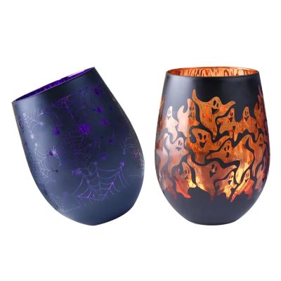 Drinking Glassware Highball Halloween Stemless Wine Glass set popular Luxury Gift Drinking Dispenser Sets