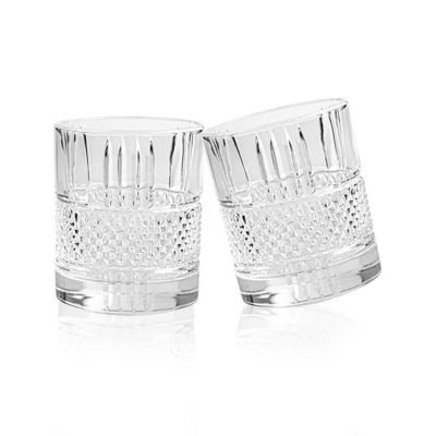 Custom Luxury Drinking Wine Glasses Whiskey Lead Free Clear Round Whiskey Glasses Unique Design Whisky Tumbler Glass