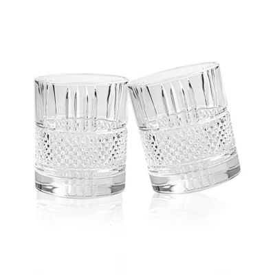 Custom Luxury Drinking Wine Glasses Whiskey Lead Free Clear Round Whiskey Glasses Unique Design Whisky Tumbler Glass