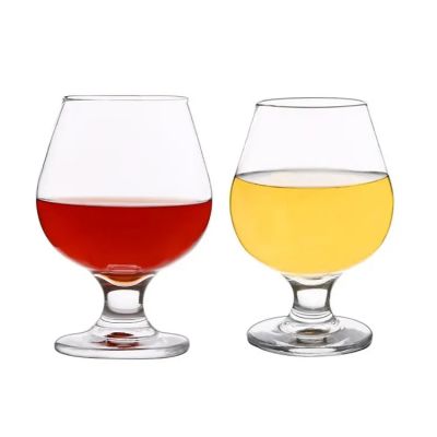 2023 new fancy design Brandy Crystal Glasses Snifter Set of 2 Handcrafted - Good for Bourbon Whiskey Clear Drinking Glass set