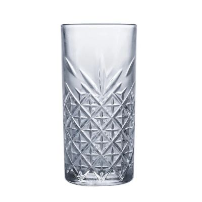 High quality lead-free crystal carving bear glass cup drinking glasses glass water bottle