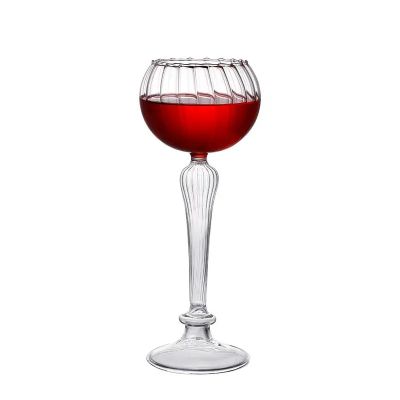Creative 320ml lead-free borosilicate crystal roman column cocktail glass bar glasses glass cup