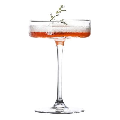 High quality cold cutting lead-free crystal 130ml coupe martini cocktail glasses for cocktails