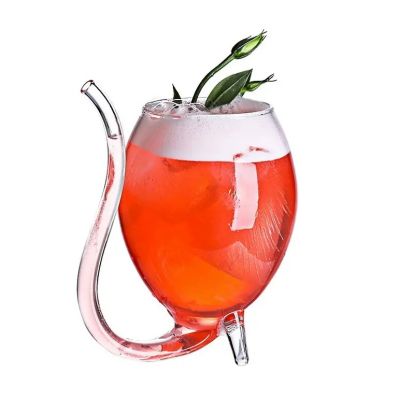 Creative design 300ml round lead-free crystal bar wine beverage highball glasses cocktail glasses