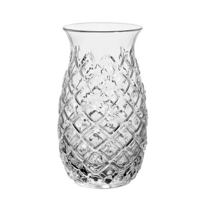 New creative delicate lead-free pineapple pattern drinking glasses pineapple glass cup