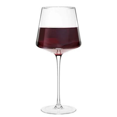Stocked Hot Sale Wholesale Cone Drinking Crystal Clear Wine Glass Custom for Party
